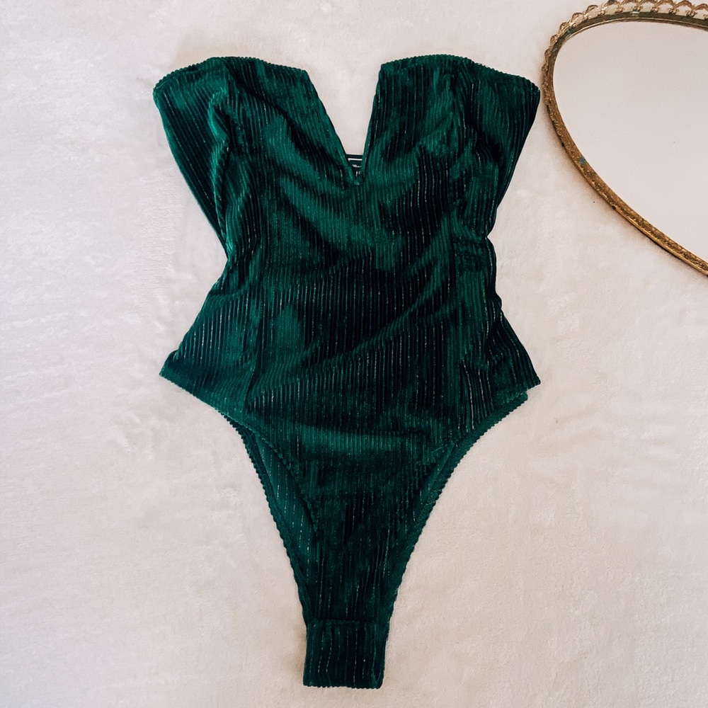Emerald green bodysuit